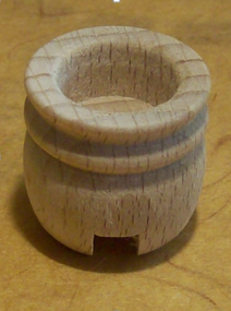 Holztülle mit 6mm Nut, 14mm (6 Stück)